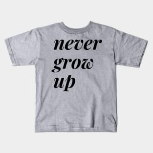 Peter Pan - Never Grow Up Kids T-Shirt